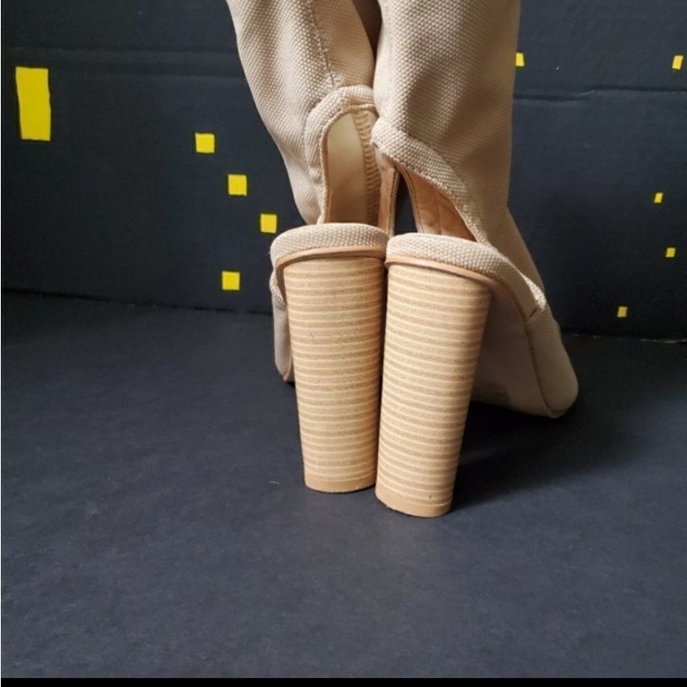 Ego Tan Knitted Heels - Picture 4 of 8